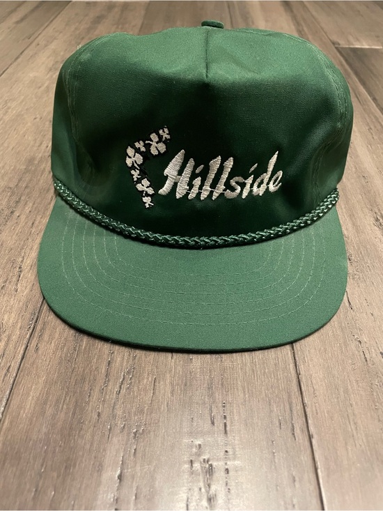 Other - Vintage Hillside Green Strapback Golf Hat Shamrock Rope Cap